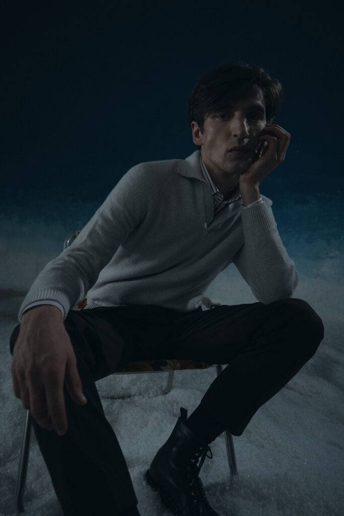 Dark Wine Stretch Solaro Maßanzug — Monokel Berlin