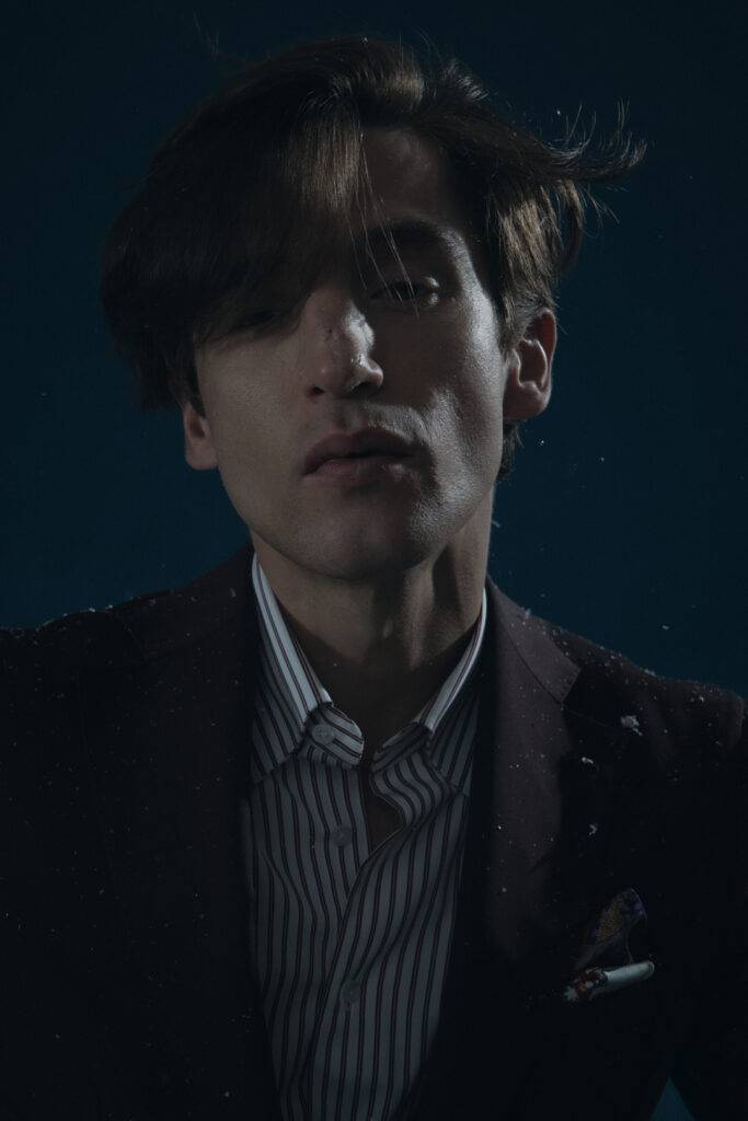 Dark Wine Stretch Solaro Maßanzug — Monokel Berlin