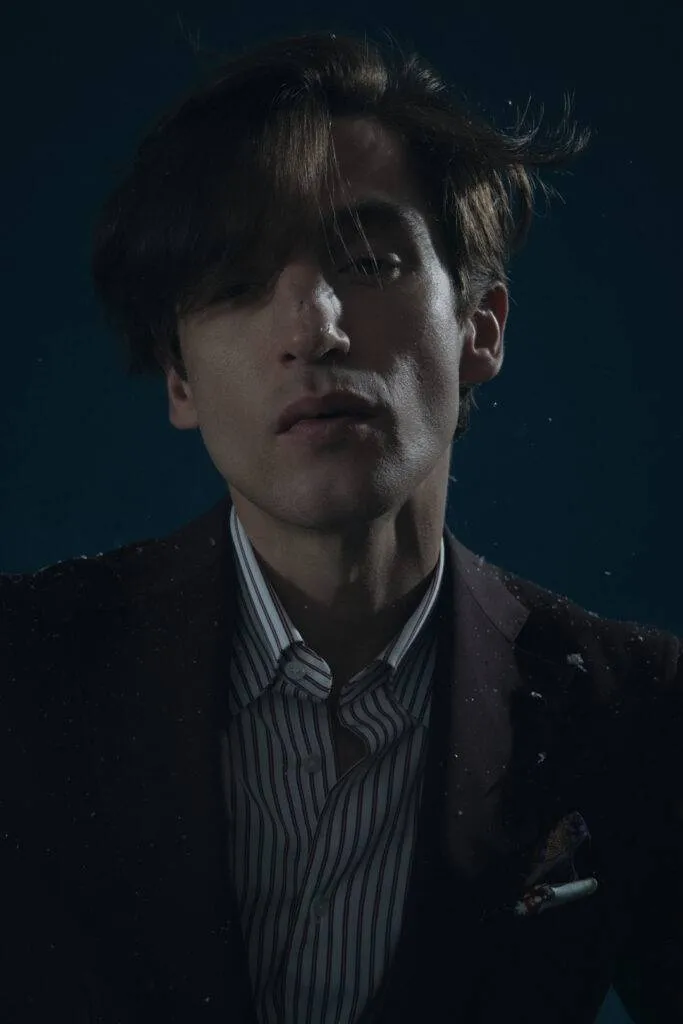 Dark Wine Stretch Solaro Maßanzug — Monokel Berlin