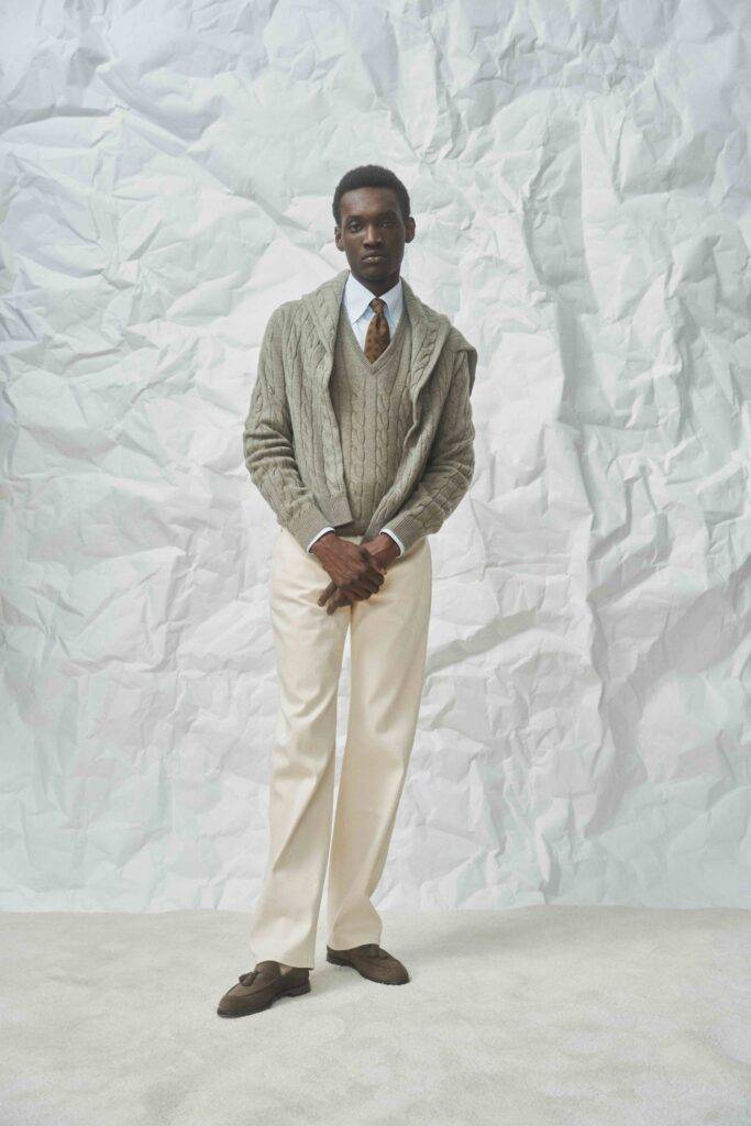 L. Moss Knit, Oxford Shirt & Off-White Denim — Monokel Berlin