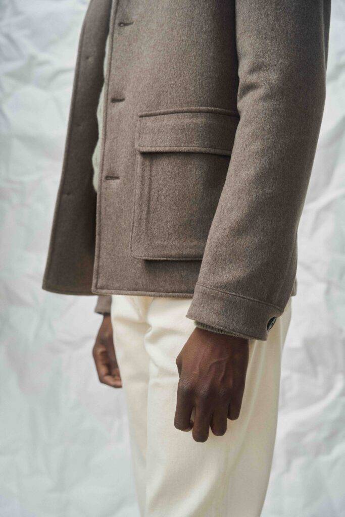 Brown Melange Fine Wool Explorer Jacket — Monokel Berlin
