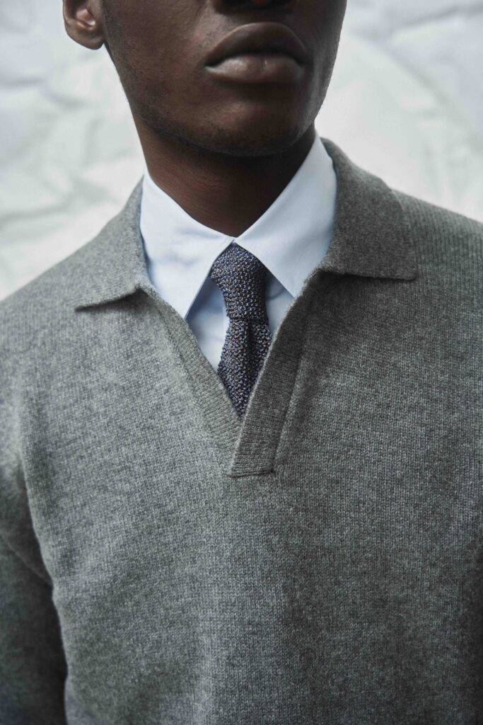 Grey Cashmere Polo — Monokel Berlin
