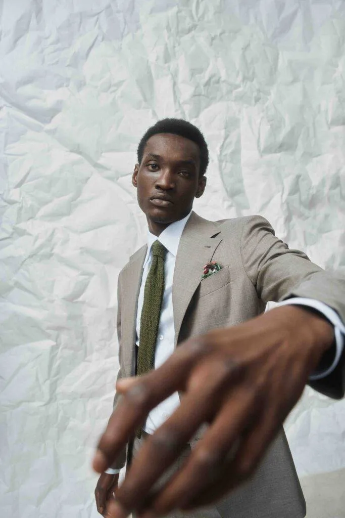 Taupe S130 Wool Microweave Maßanzug