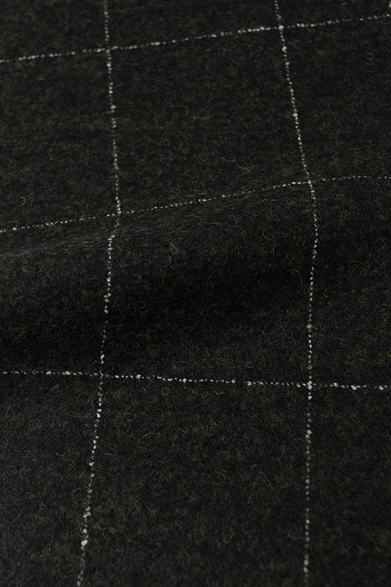 Grüner Flanell Stoff mit Karo Muster