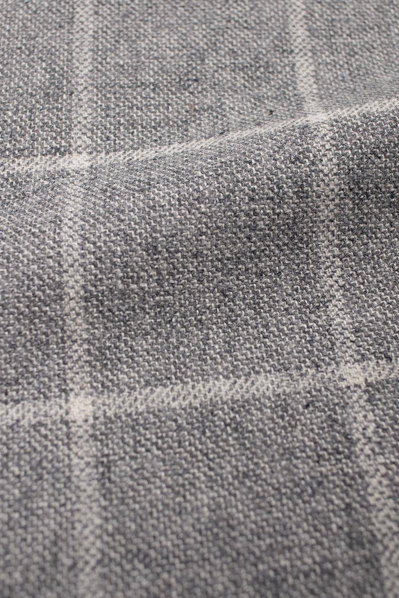 Grey-check-hopsack
