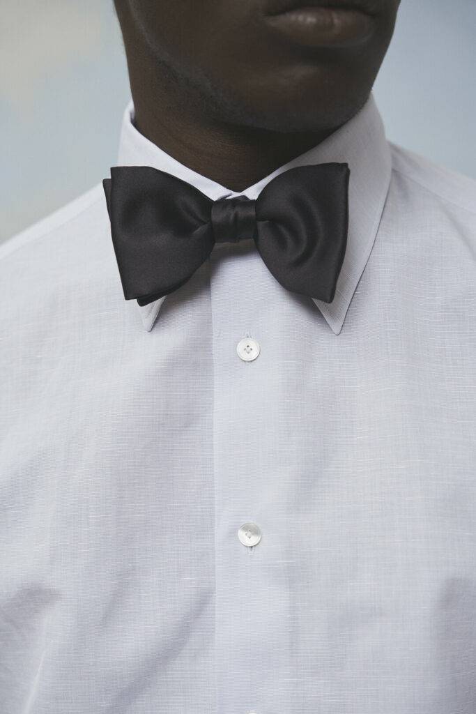 Hellblaues Leinen-Baumwollhemd & Navy Leinenhose — Monokel Berlin