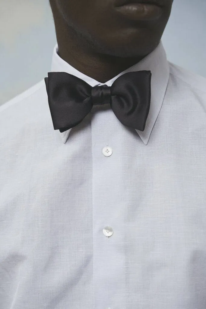 Hellblaues Leinen-Baumwollhemd & Navy Leinenhose — Monokel Berlin