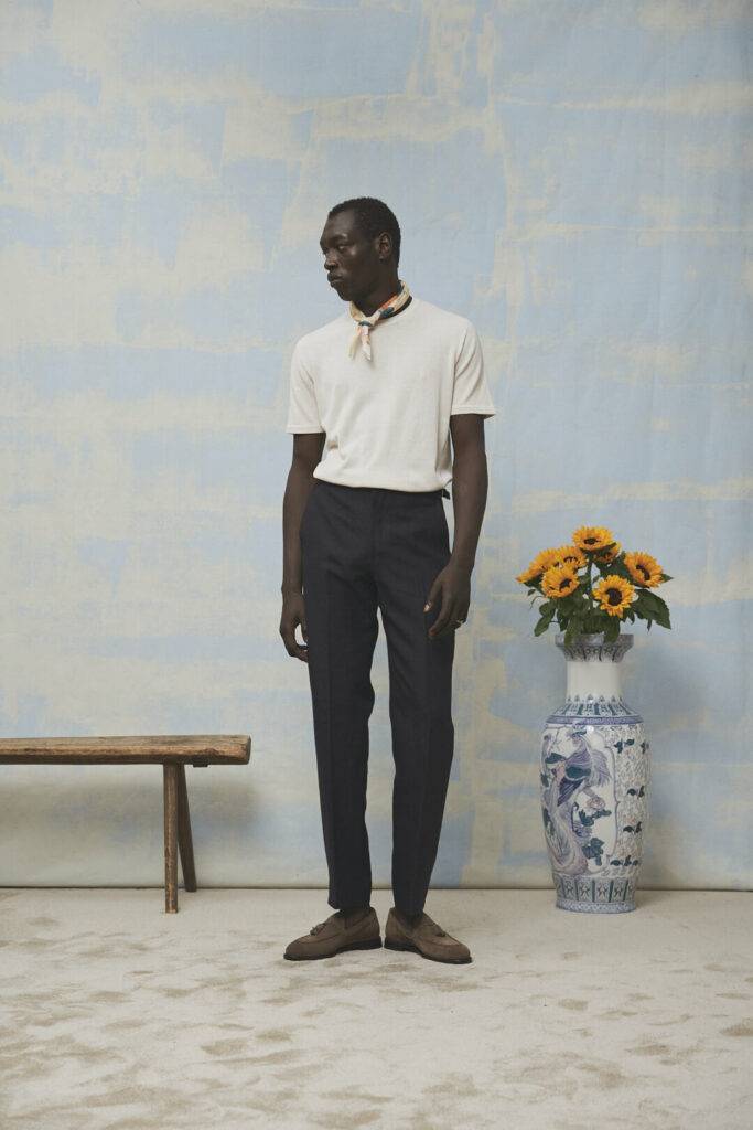 Safari Jacket in taupe Leinen — Monokel Berlin