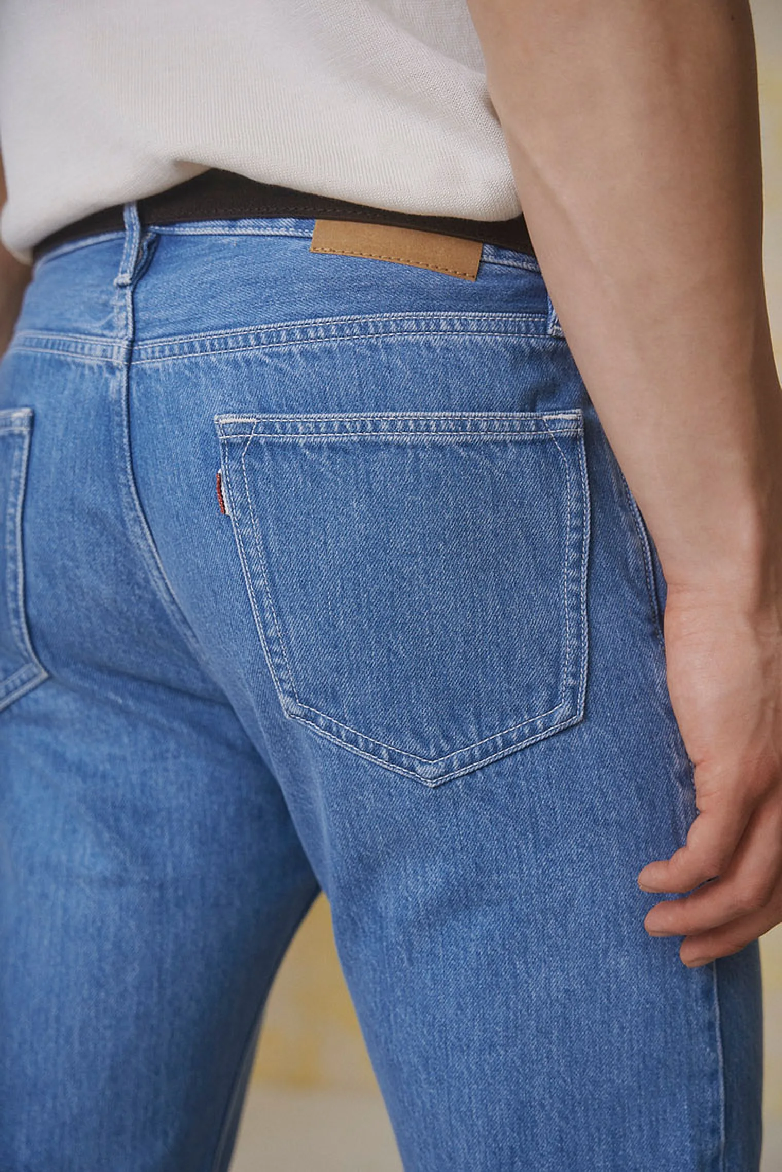 Washed Stretch Selvedge Denim mit S160 Loro Piana Merino