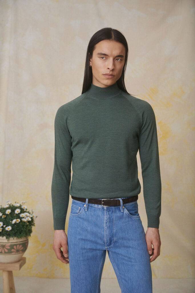 Washed Stretch Selvedge Denim mit S160 Loro Piana Merino — Casual Eleganz — Monokel Berlin