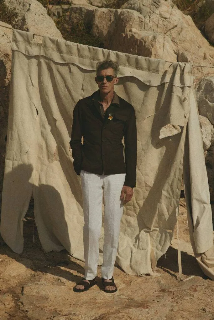 Safari Maßanzug in Sand