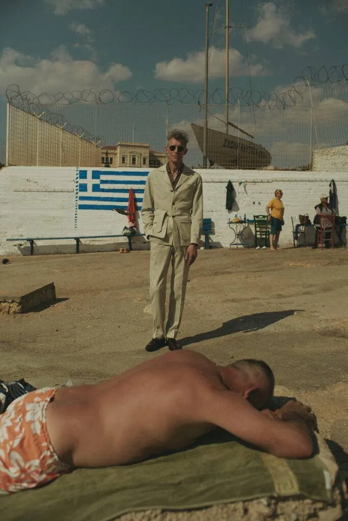 Safari Maßanzug in Sand