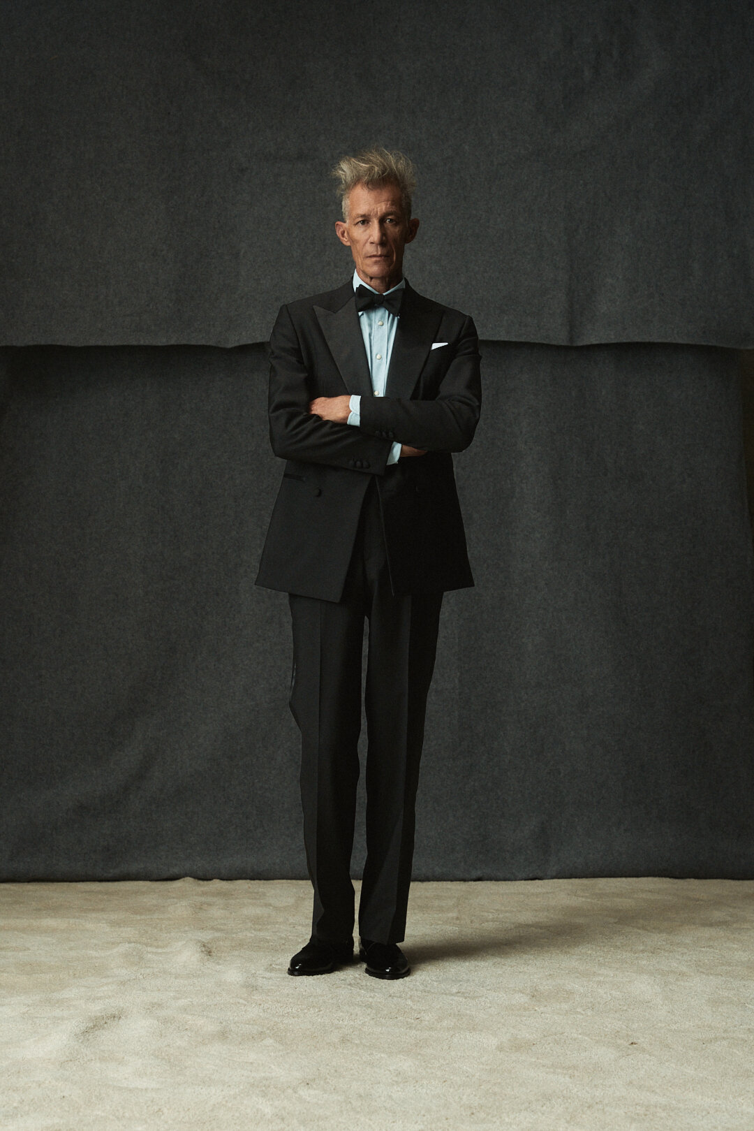 Barathea Black Smoking mit White Fine Twill Hemd, Ansicht 19