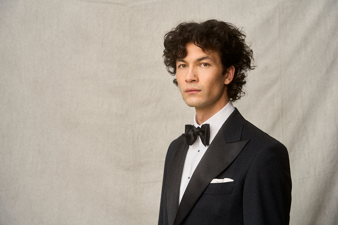 Midnight Blue S150 Gabardine Smoking mit Fliege, Ansicht 5