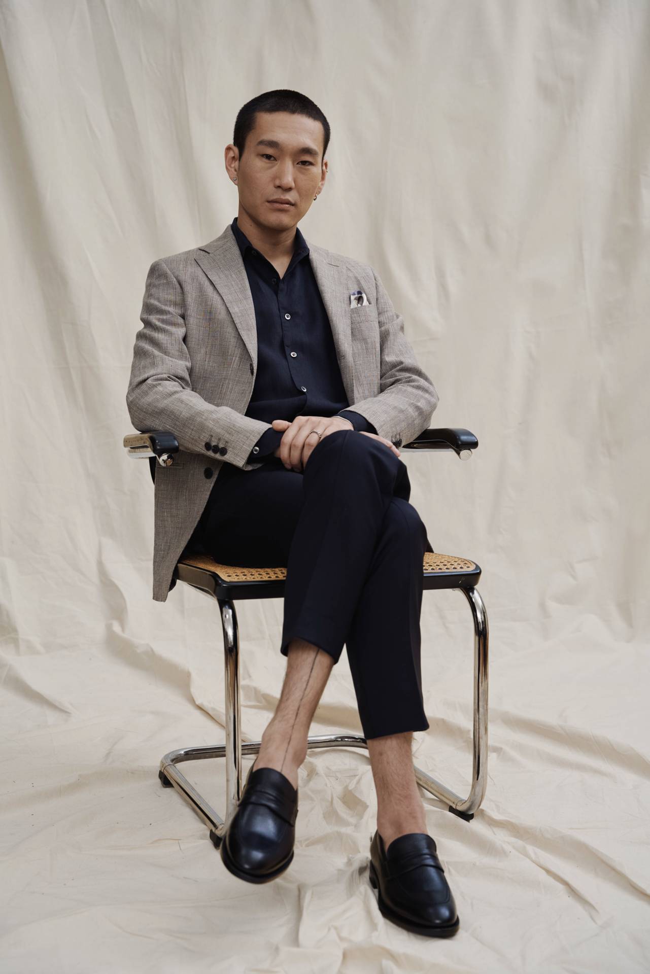 Schwarzer Penny Loafer