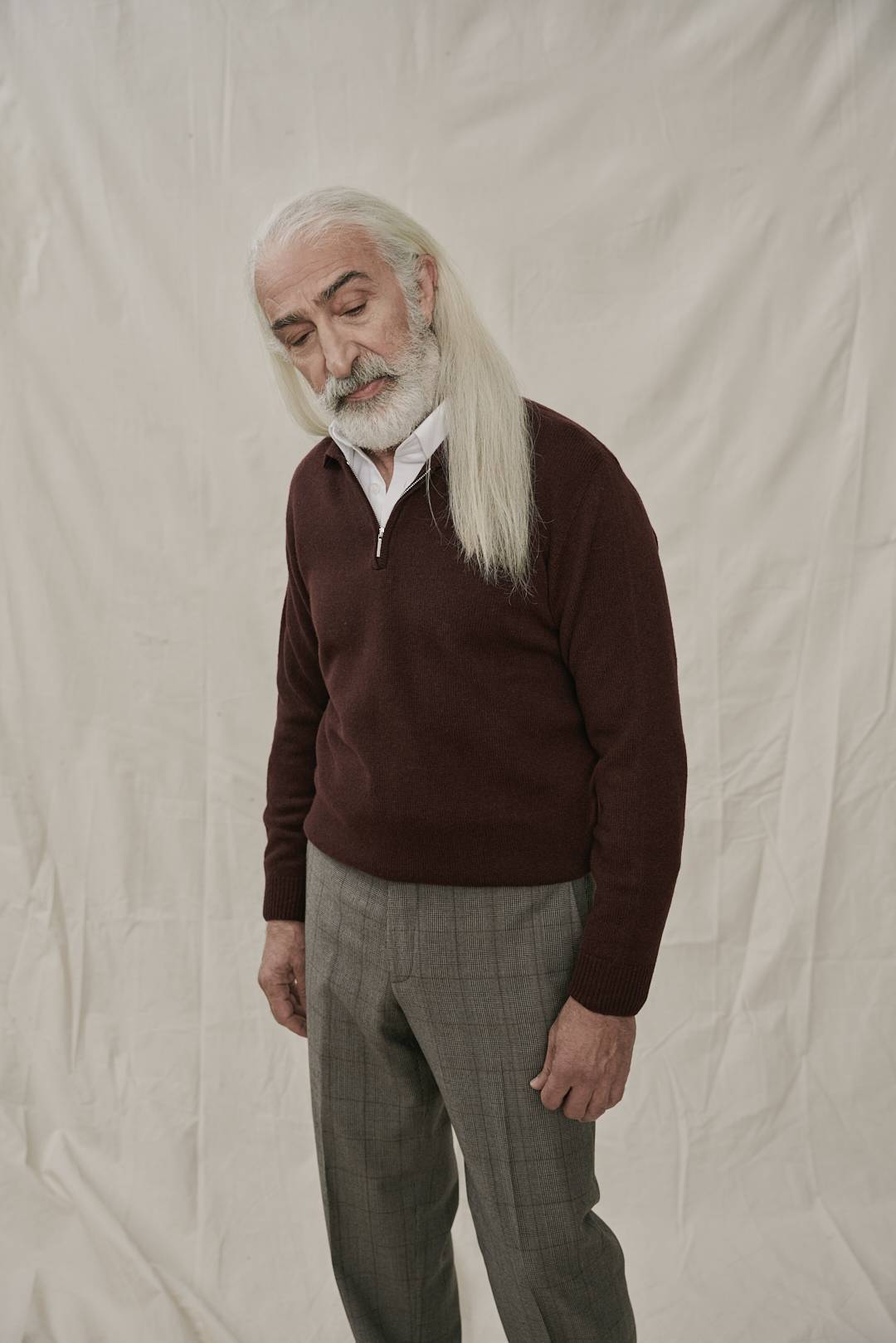 Burgundy Wool-Cashmere Pullover — Monokel Berlin