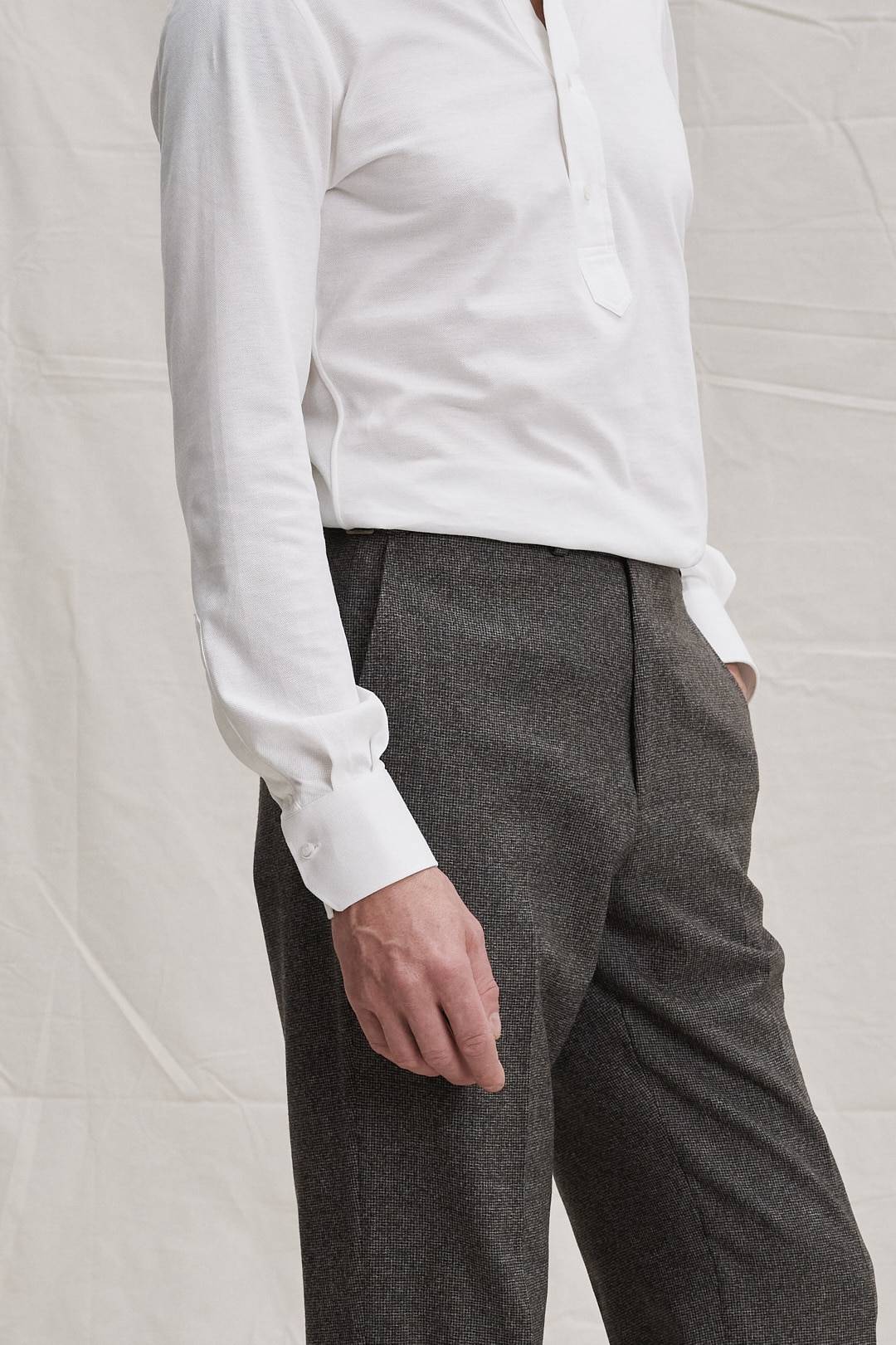 Ivory Cotton Popover Hemd — Monokel Berlin