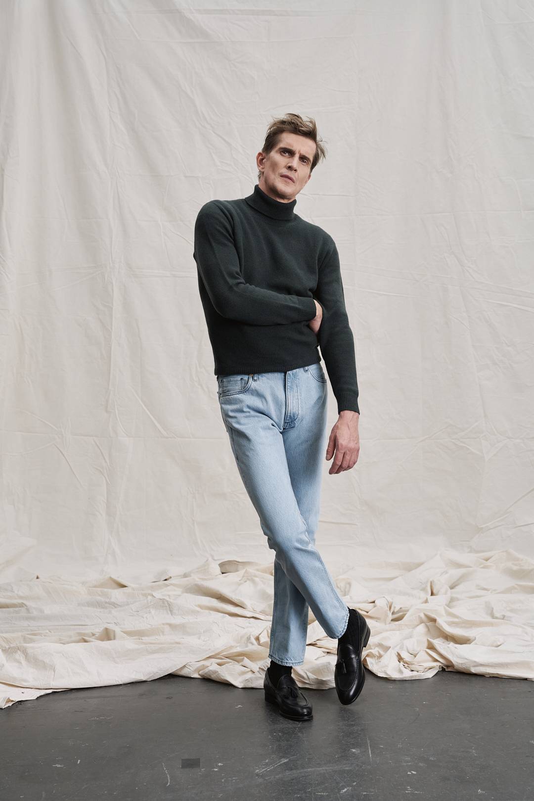 Bottle Green Rollkragen Kaschmir