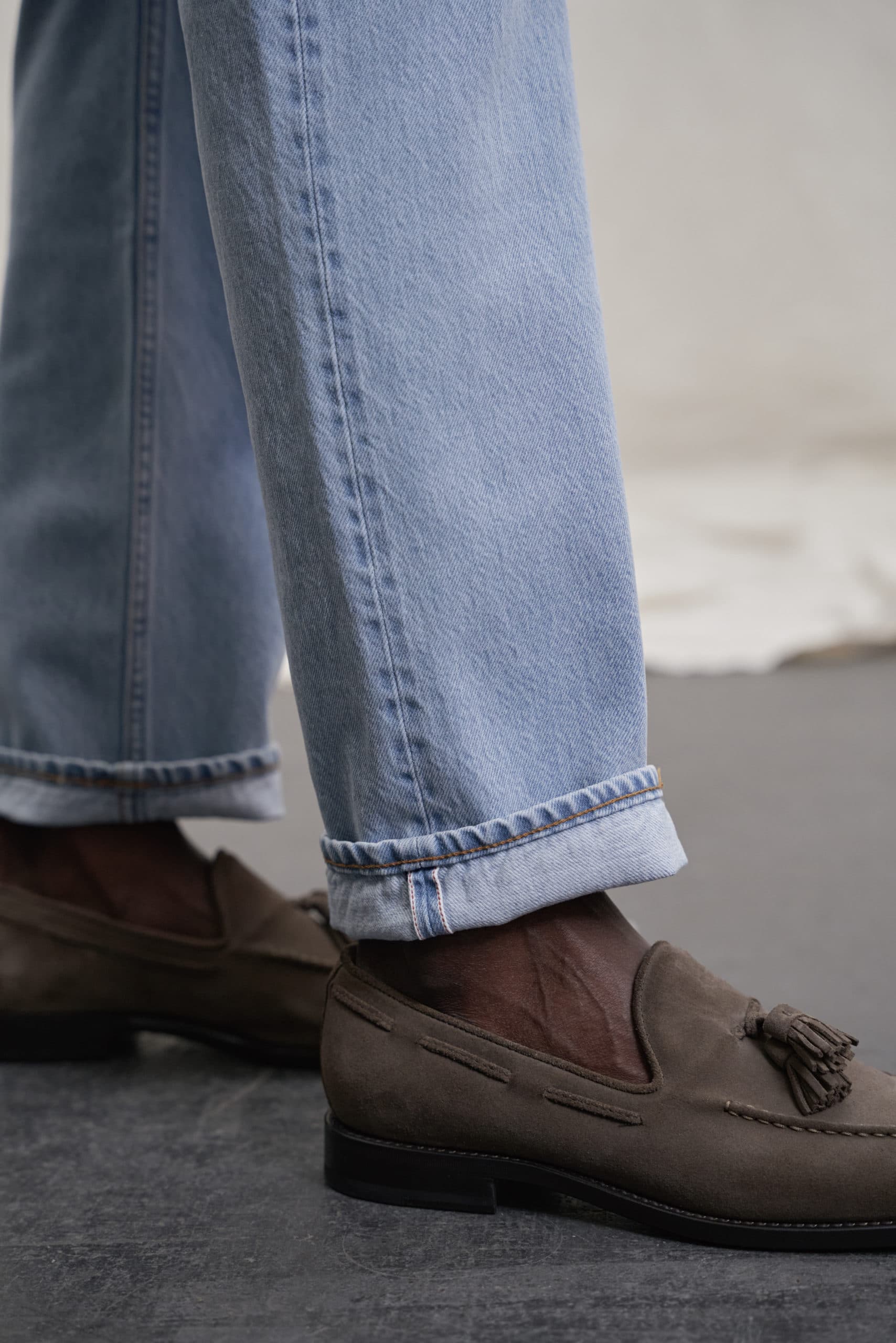 Maßjeans Detail Selvedge Denim Naht