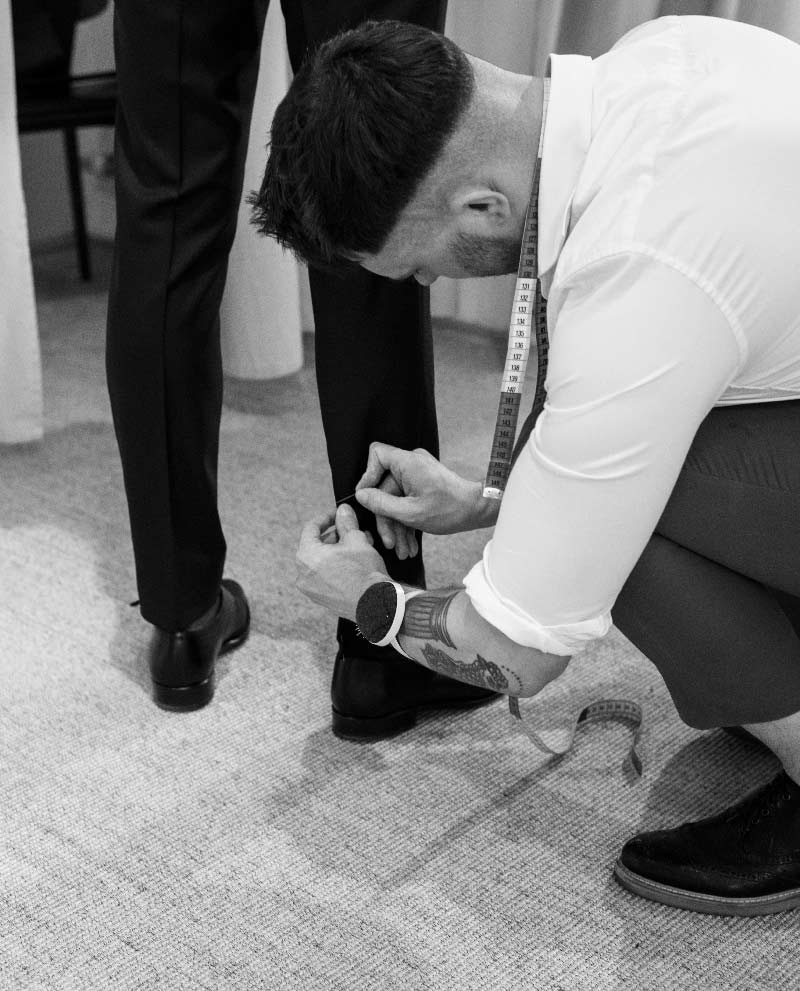 Maßhose Vermessung im Monokel Berlin Store