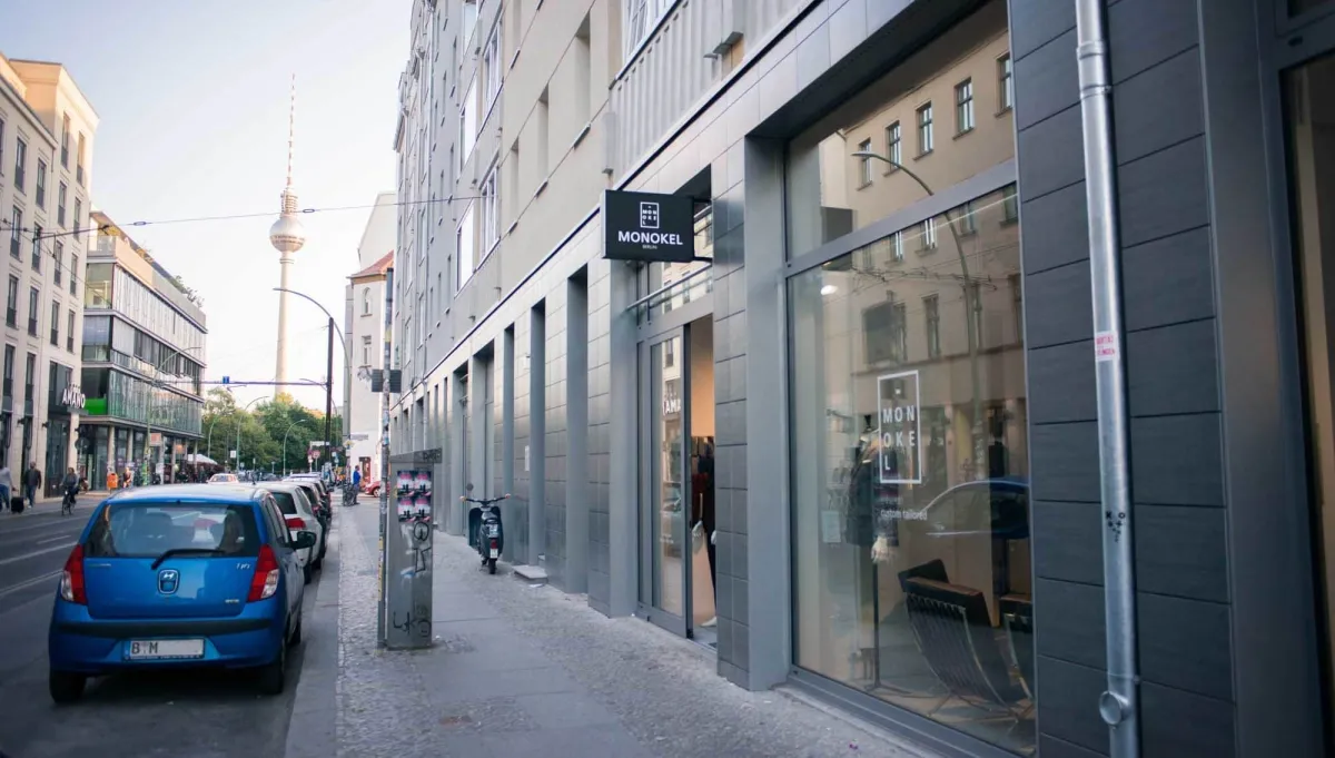 Monokel Berlin Store Außenansicht Rosenthaler Straße 5 in Berlin-Mitte