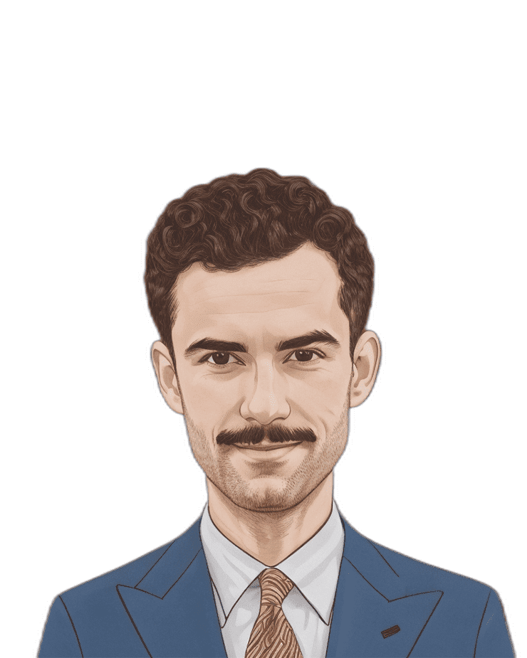 Illustration von Alexander Davaroukas Gründer Monokel Berlin