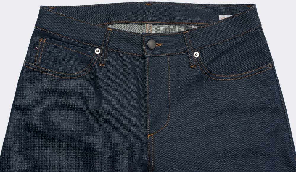monokel berlin selvedge denim jeanshose bundverarbeitung