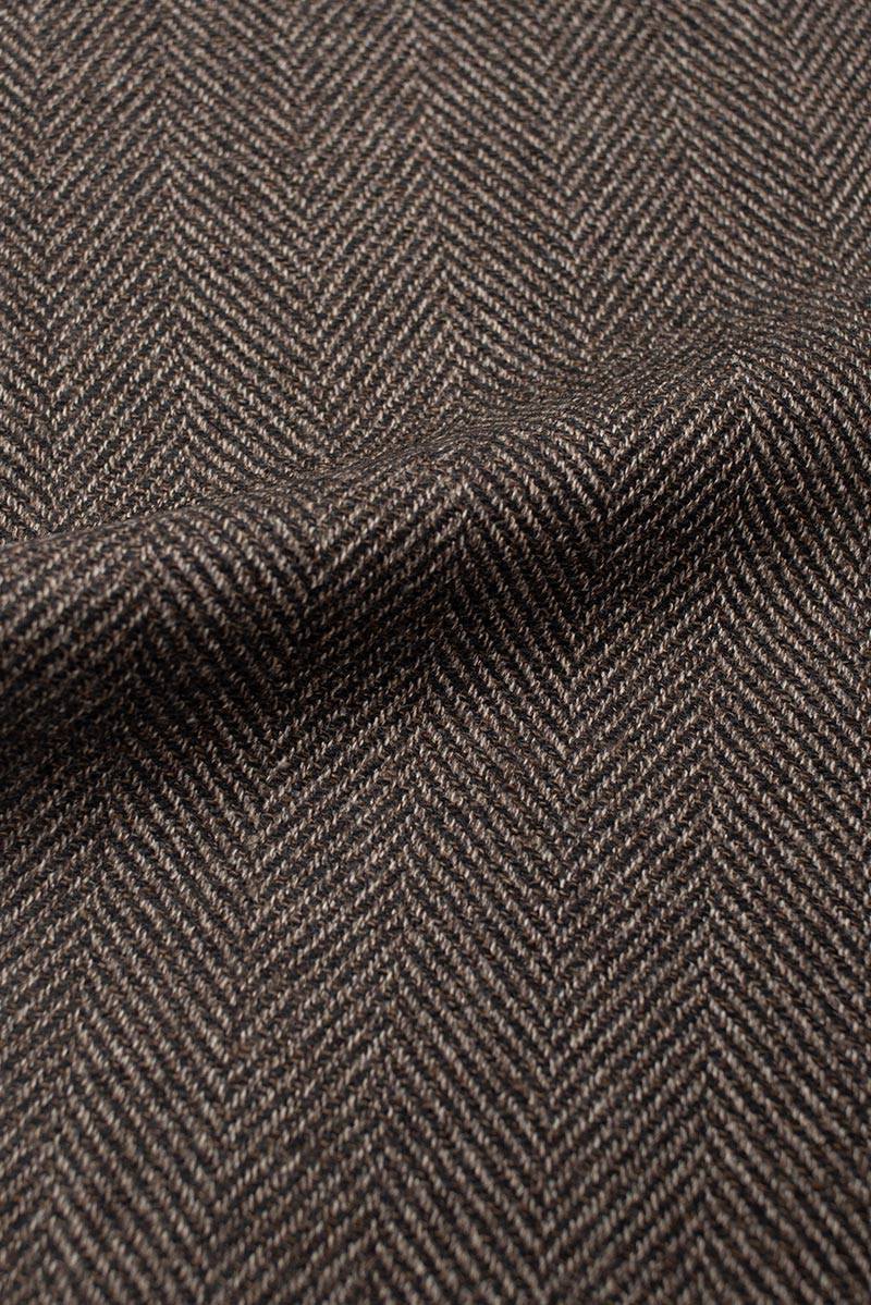 Last Season Sale 8 Brauner Herringbone Sakko Stoff