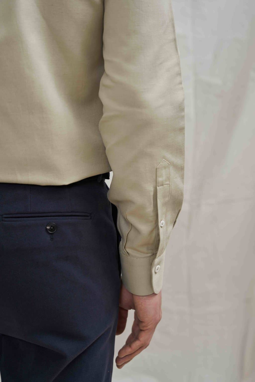 Khaki Overshirt Manschette